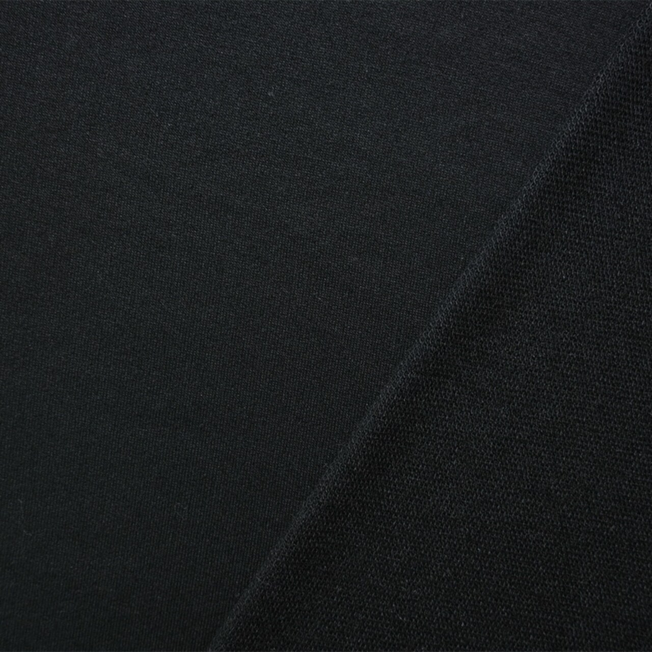 Black Rayon Famous Designer Brushed Baby French Terry Knit Fabric By the Yard
